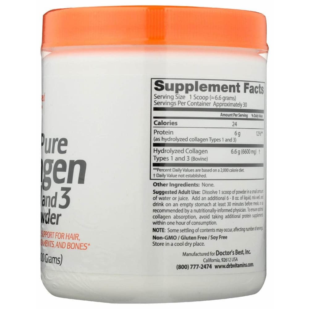 DOCTORS BEST Doctors Best Pure Collagen Type 1 And 3, 200 Gm