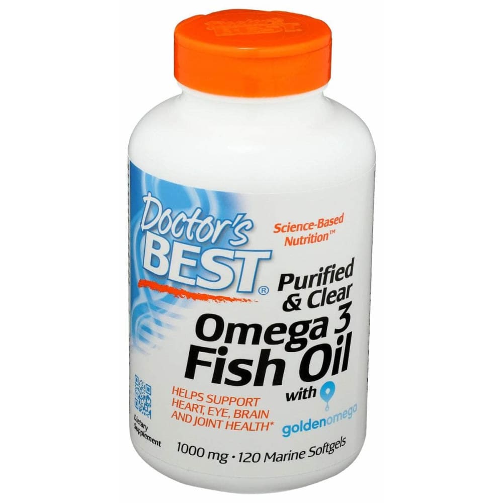 DOCTORS BEST Doctors Best Purified Clear Omega3 Fish Oil 1000Mg, 120 Sg