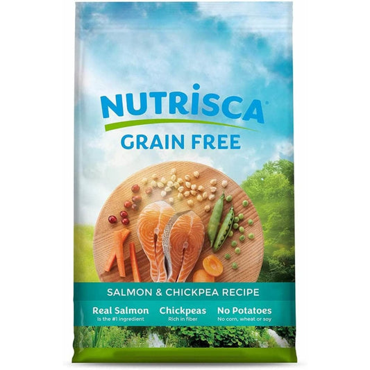 DOGSWELL DOGSWELL Nutrisca Grain Free Salmon & Chickpea Recipe Dog Food, 4 lb