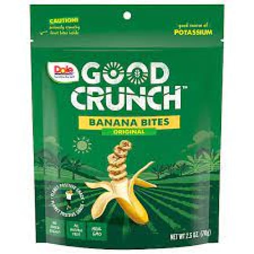 DOLE: Banana Dried Crunch 2.5 oz (Pack of 5) - Fruit Snacks - DOLE