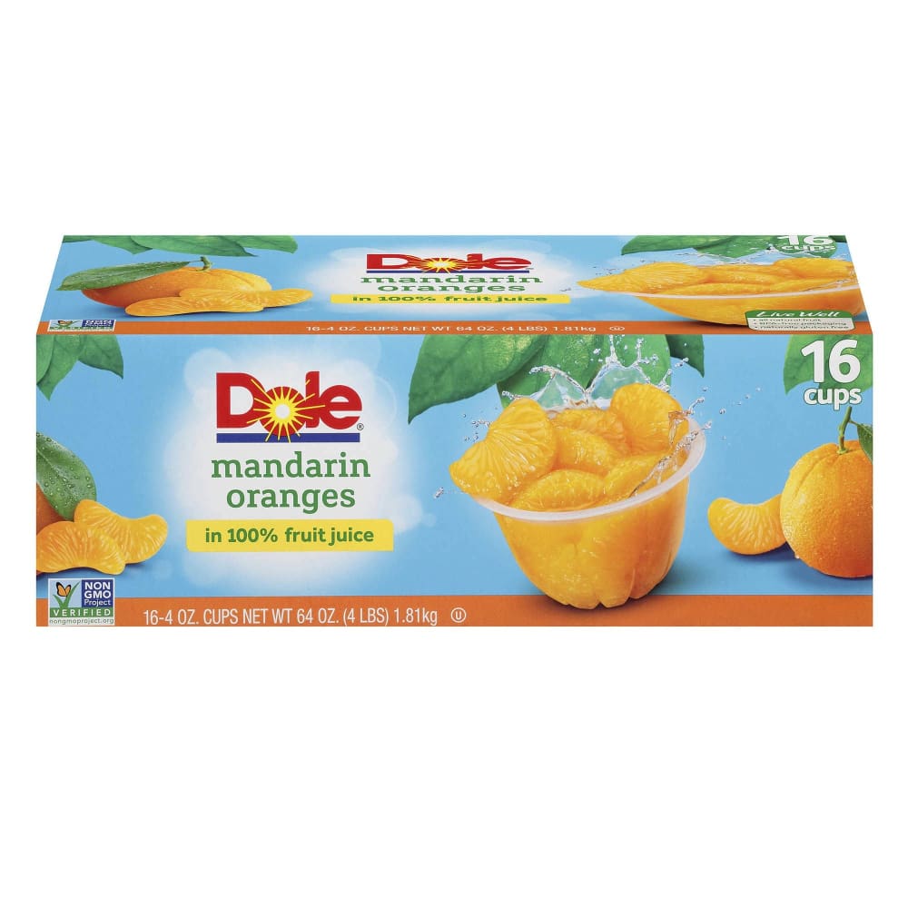 Dole Mandarin Oranges 16 pk./4 oz. - Dole