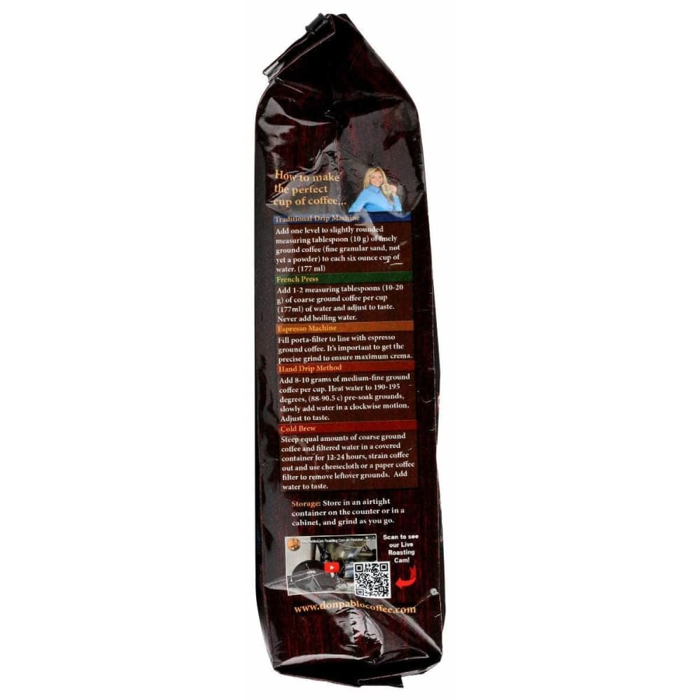 DON PABLO Grocery > Beverages > Coffee, Tea & Hot Cocoa DON PABLO: Ground Colombian Swiss Water Decaf Coffee, 12 oz