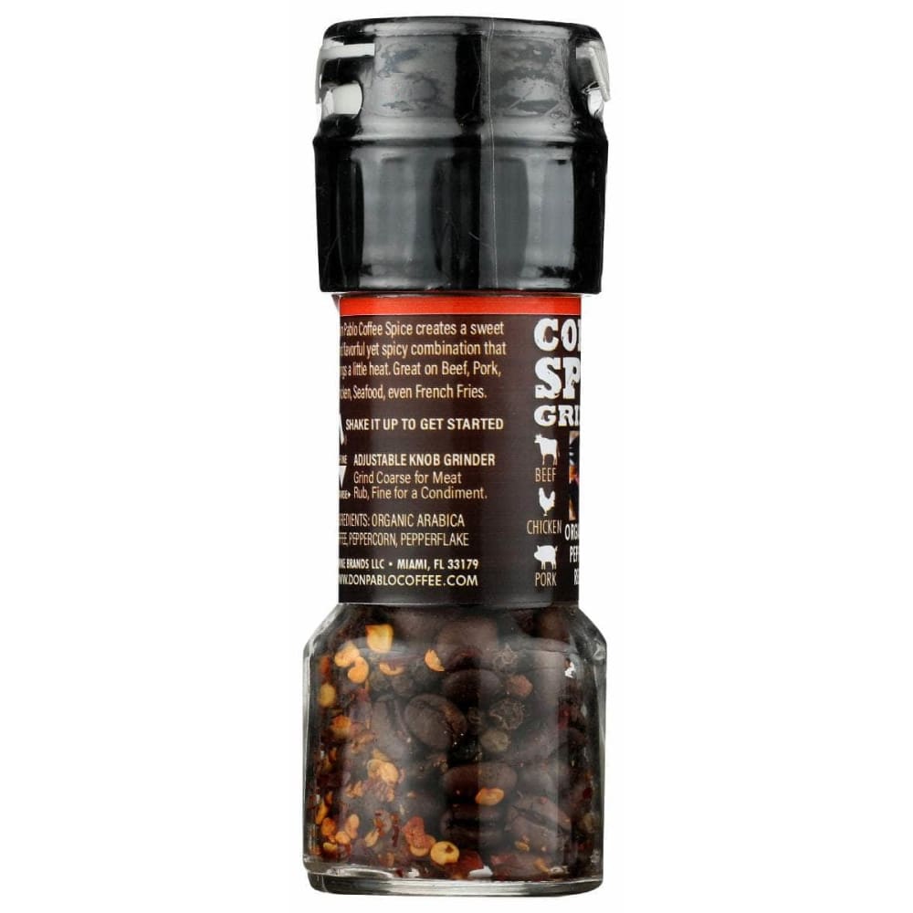 DON PABLO Grocery > Cooking & Baking > Seasonings DON PABLO: Organic Coffee Peppercorn Red Pepper Spice Grinder, 0.8 oz