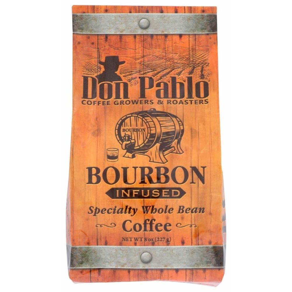 DON PABLO Grocery > Beverages > Coffee, Tea & Hot Cocoa DON PABLO: Whole Bean Bourbon Infused Coffee, 8 oz