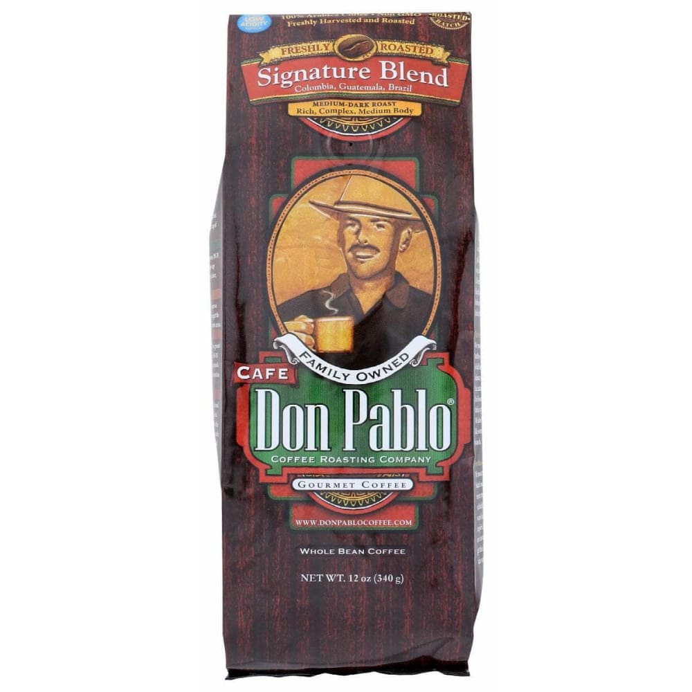 DON PABLO Grocery > Beverages > Coffee, Tea & Hot Cocoa DON PABLO: Whole Bean Signature Blend Coffee, 12 oz