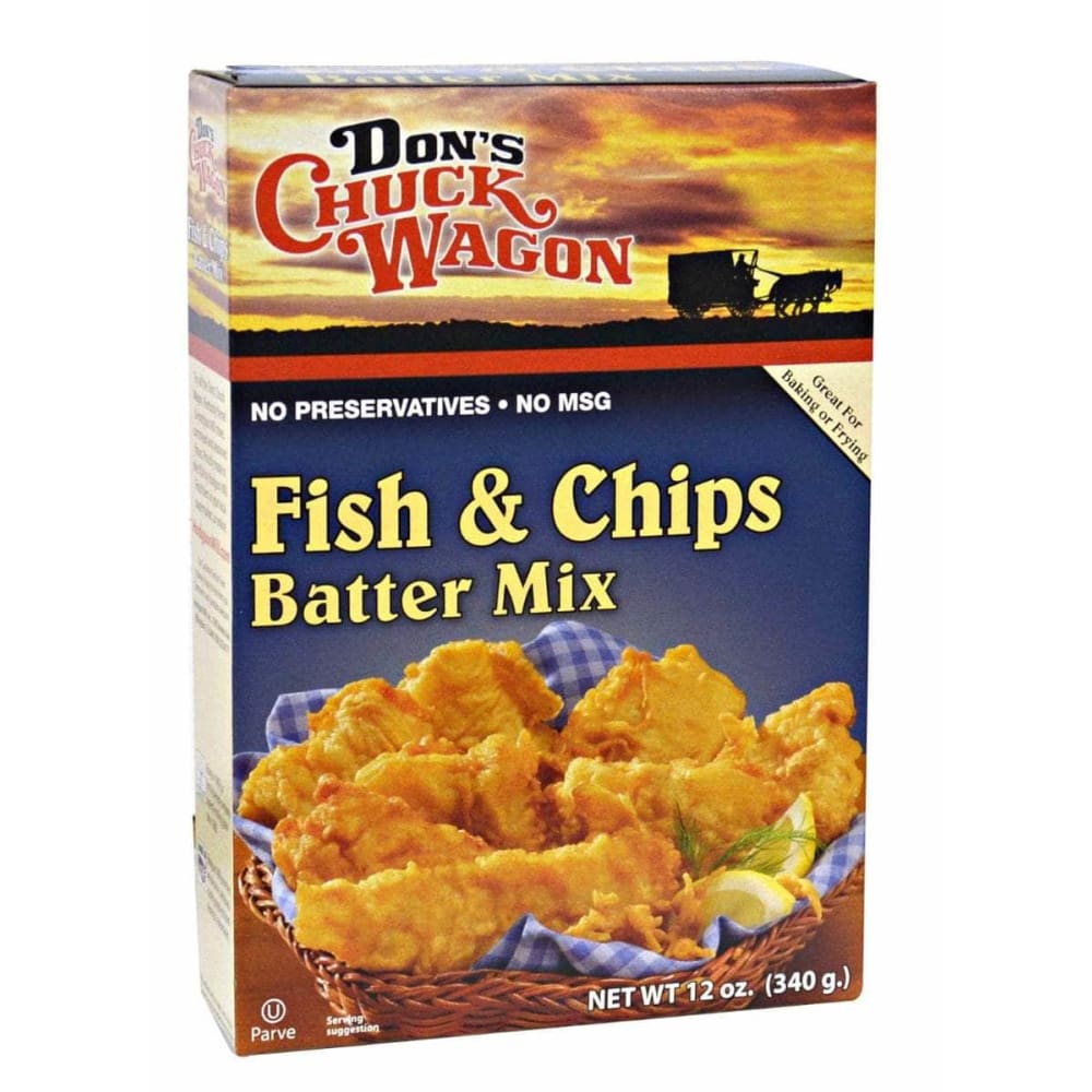 DONS CHUCK WAGON Grocery > Cooking & Baking > Extracts, Herbs & Spices DONS CHUCK WAGON: Fish and Chips Batter Mix, 12 oz