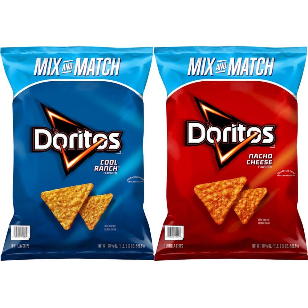 Doritos Cool Ranch Chips and Doritos Nacho Cheese Chips Bundle (2 ct.) - Snacks Under $10 - Doritos