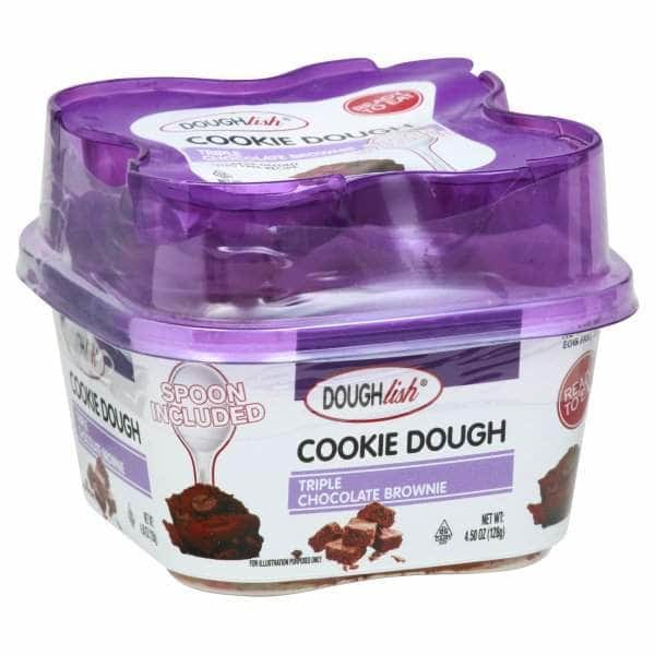 DOUGHLISH Grocery > Snacks > Cookies > Cookies DOUGHLISH: Ss Cookie Dough Trpl Choc, 4.5 oz