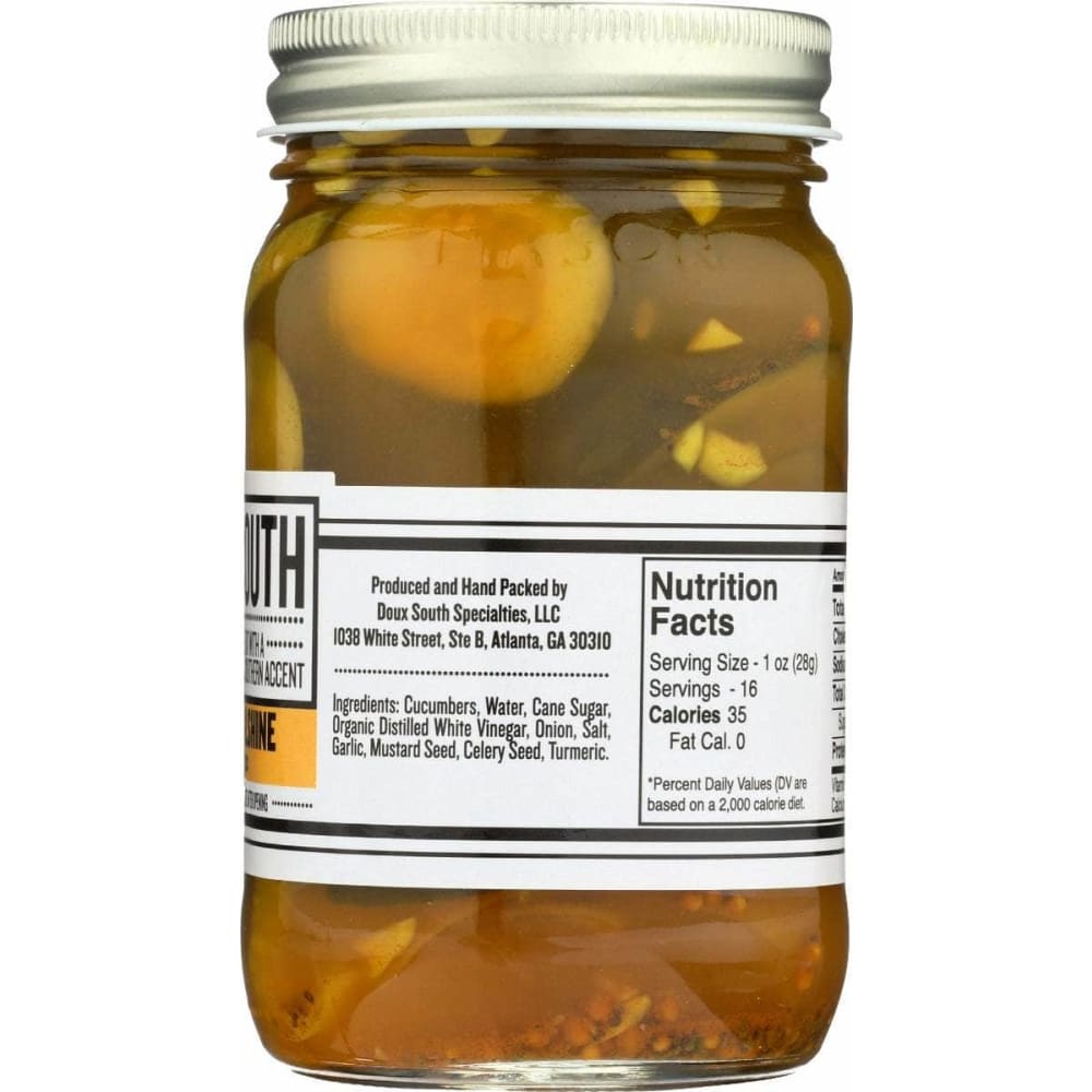 DOUX SOUTH Grocery > Pantry DOUX SOUTH Sweet Soulshine Sweet Pickles, 16 oz