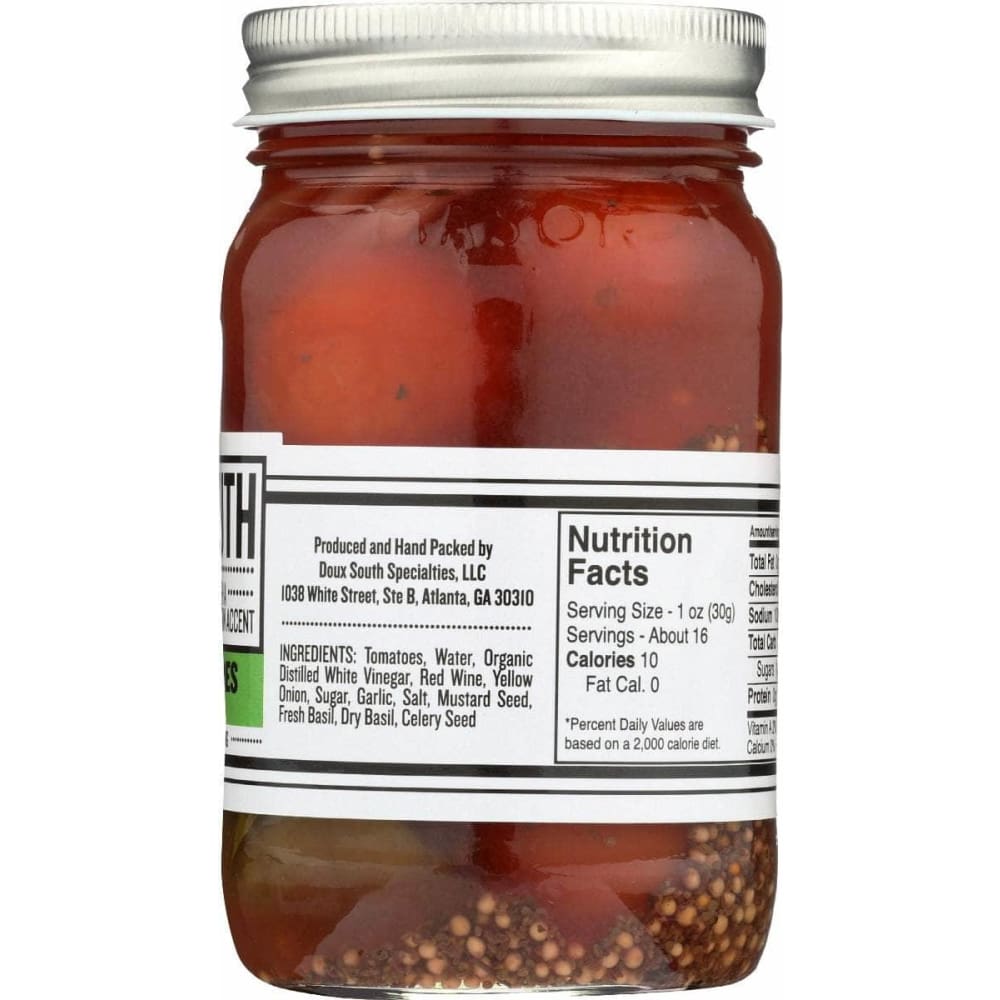 DOUX SOUTH Grocery > Pantry > Condiments DOUX SOUTH Tomatoes Drunken, 16 oz