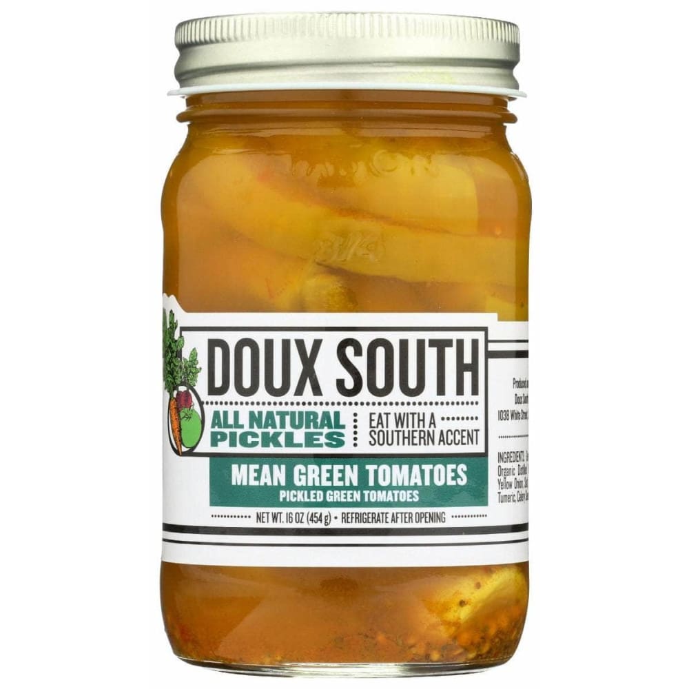 DOUX SOUTH Grocery > Pantry > Condiments DOUX SOUTH Tomatoes Mean Green, 16 oz