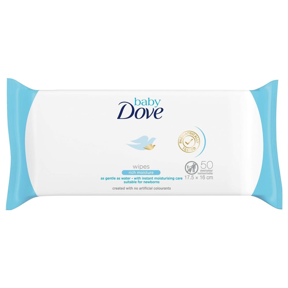 Dove Baby Care Wipes Rich Moisture - 50 ct - Baby Wipes - Dove