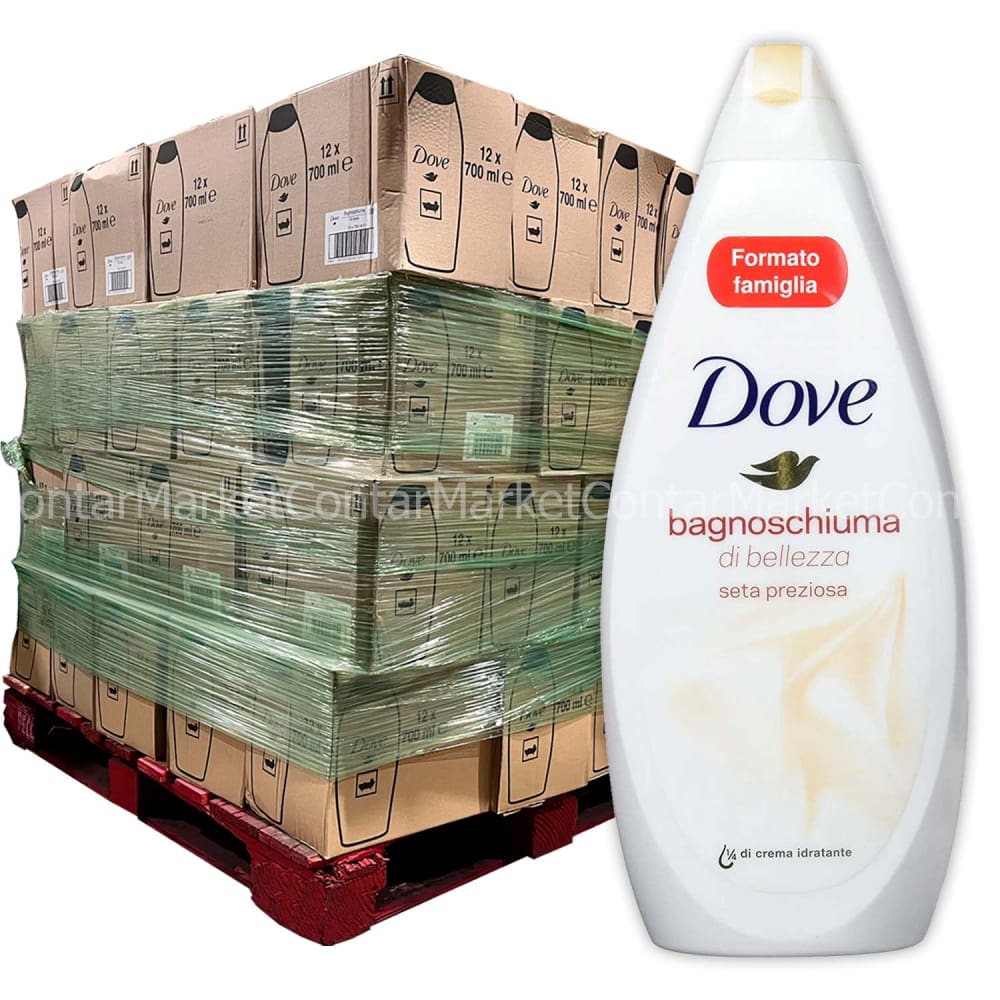 Dove Body Wash Pallet - 4 Fragances - 700ml - 68 Boxes - 12 Bottles Each - Dove