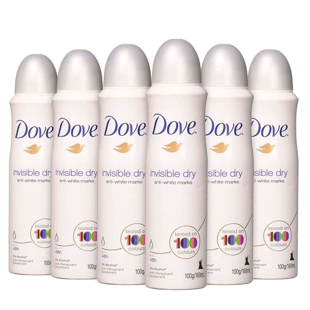 Dove Deodorant Invisible Dry 150 ml / 5.07 - 6 Pack - Deodorant & Anti-Perspirant - Dove