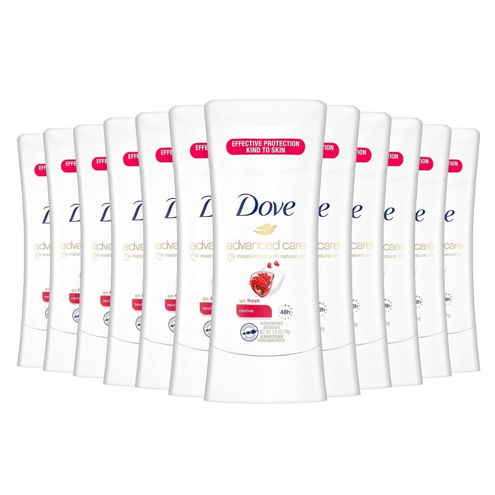 Dove Deodorant Stick Advanced Care Revive Bulk - 2.6 Oz - 12 Pack - Stick - Dove