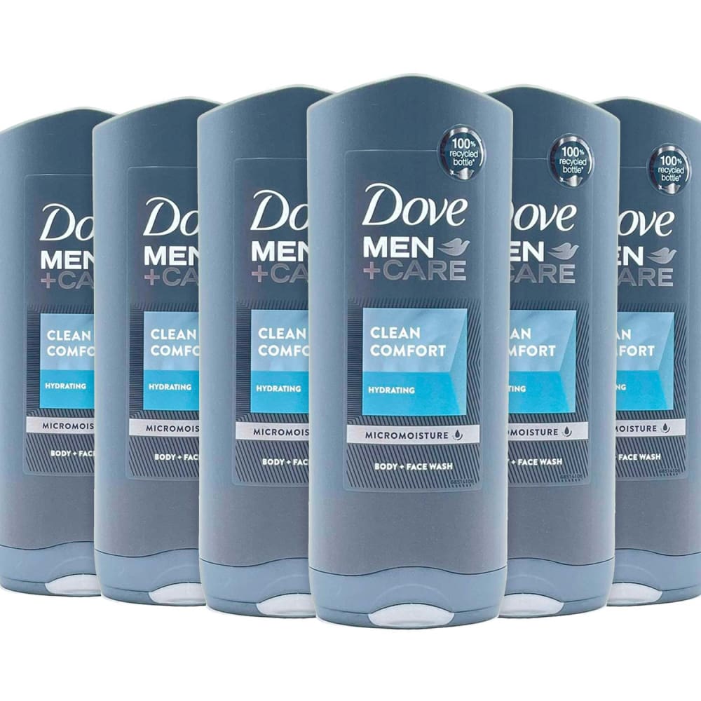Dove Men +Care Body Wash Clean Comfort- 13.5 oz/ 400 ml- 6 Pack - Body Wash - Dove