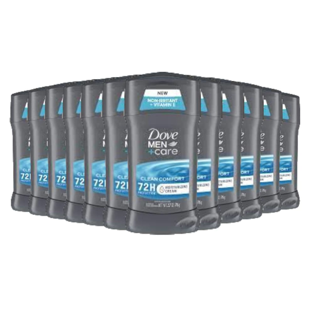 Dove MEN+CARE Clean Confort Antiperspirant Stick - 2.7Oz Each - 12 Pack - Deodorant & Anti-Perspirant - Dove