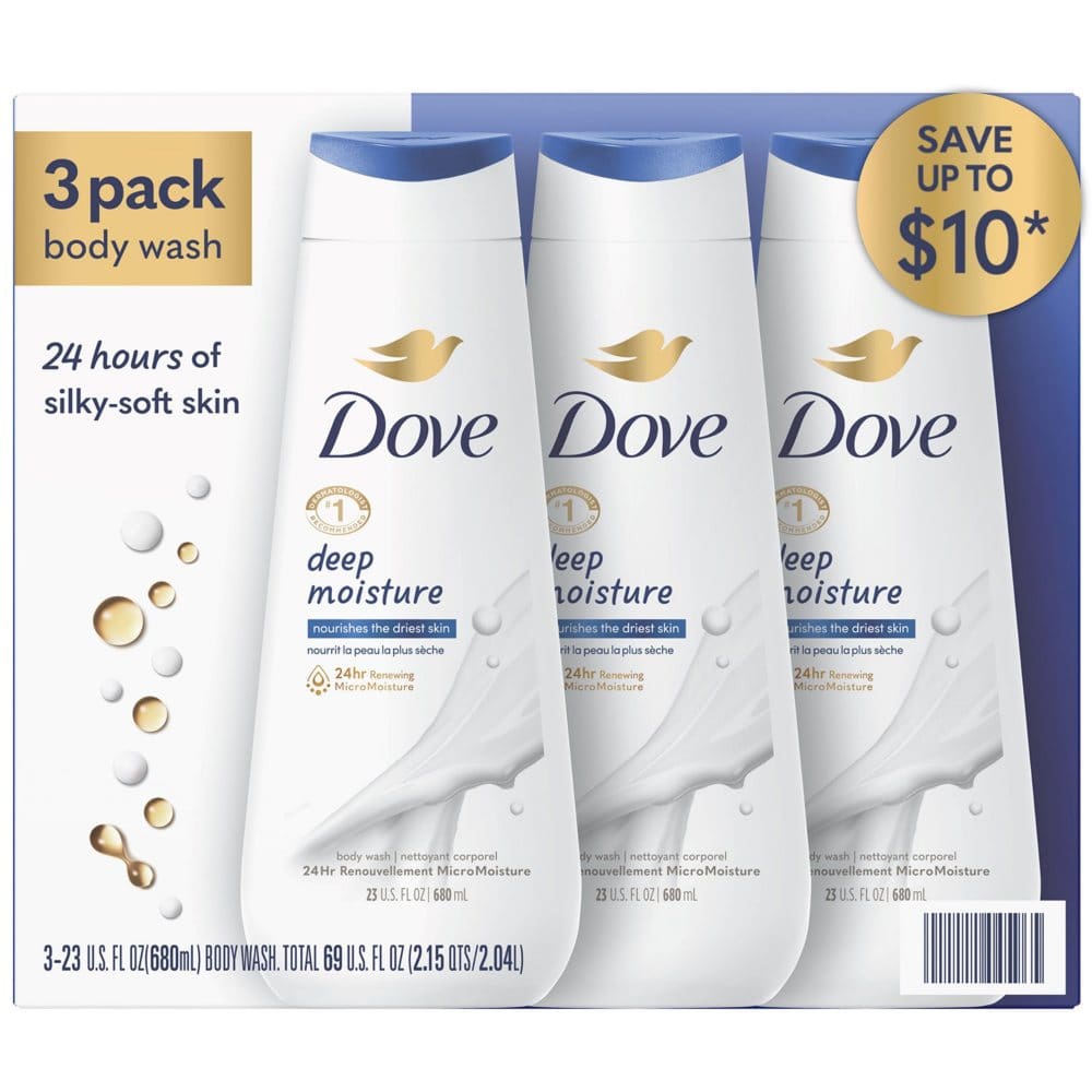 Dove Nourishing Body Wash Deep Moisture (23 fl. oz. 3 pk.) - Bath & Body - Dove
