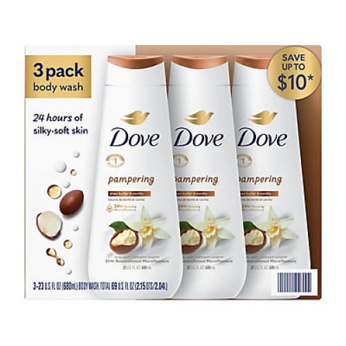Dove Pampering Shea Butter & Vanilla Body Wash 3 pk./23 oz. - Home/Promotions/Gift of Confidence/ - Dove