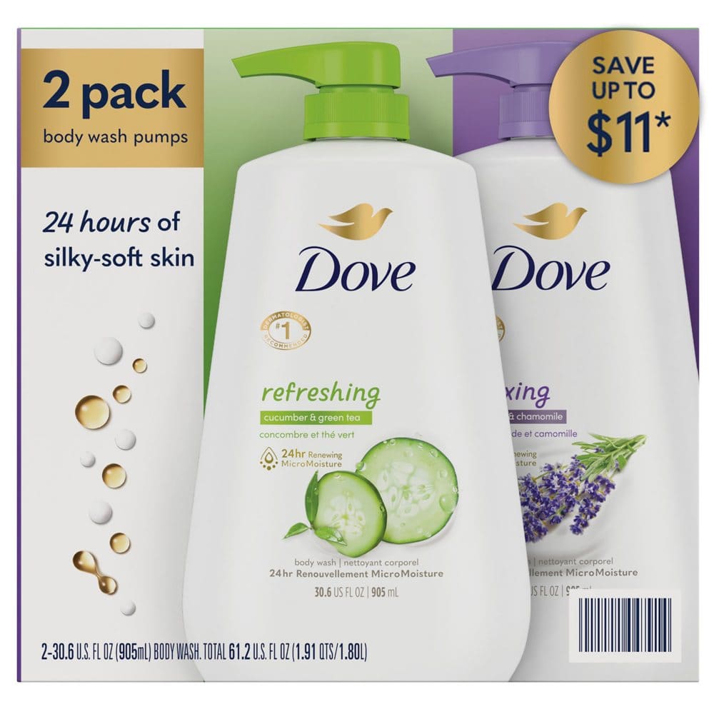 Dove Refresh & Relax Body Wash (30.6 fl. oz. 2 pk.) - Bath & Body - Dove