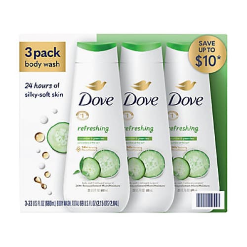 Dove Refreshing Cucumber & Green Tea Body Wash 3 pk./23 oz. - Home/Promotions/Gift of Confidence/ - Dove