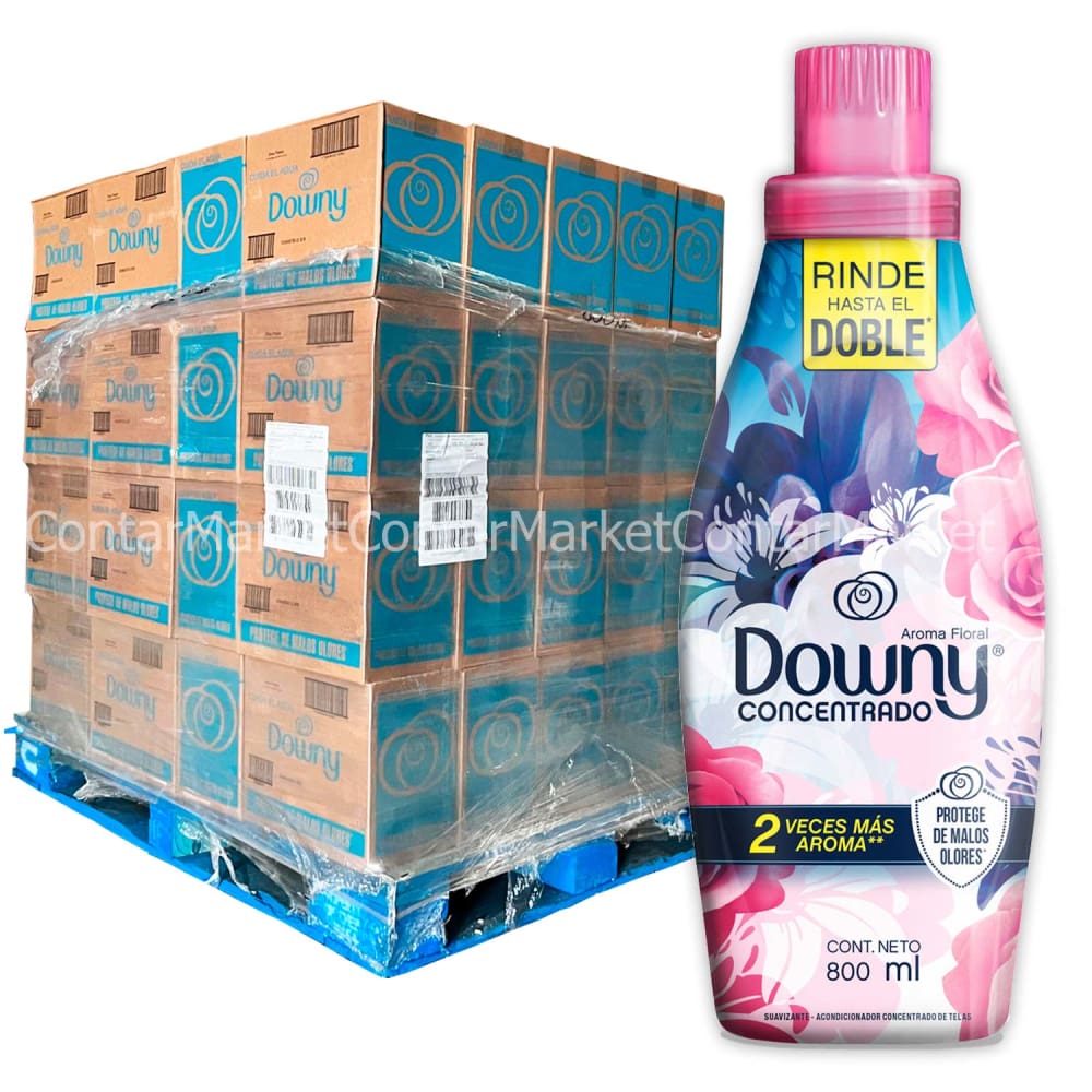 Downy Fabric Softener Pallet - 3 Fragances - 800ml - 72 Boxes - 9 Bottles Each - Fabric Softeners & Dryer Sheets - Downy