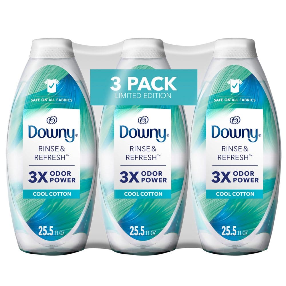 Downy Rinse & Refresh Laundry Odor Remover and Fabric Softener Cool Cotton (3 Pk. 76.5 fl. oz.) - P&G Small Actions. Big Impact. -