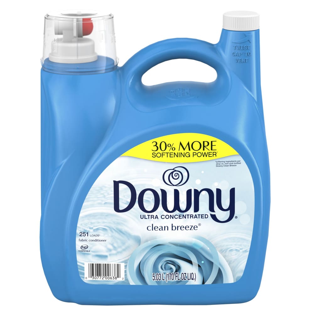 Downy Ultra Concentrated Liquid Fabric Conditioner Clean Breeze 251 Loads 170 fl. oz. - Downy