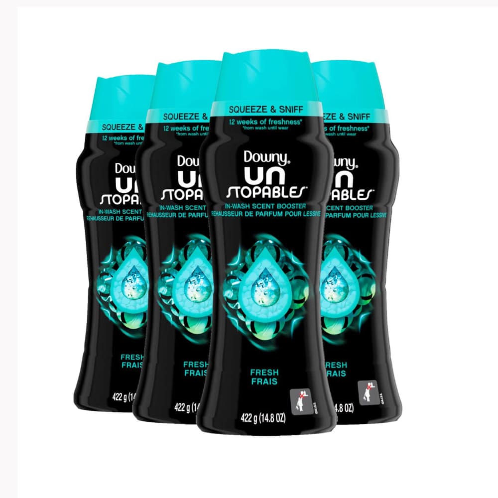 Downy Unstopables In-Wash Scent Booster Beads Fresh Scent 14.8 oz - 4 Pack - Laundry - Downy