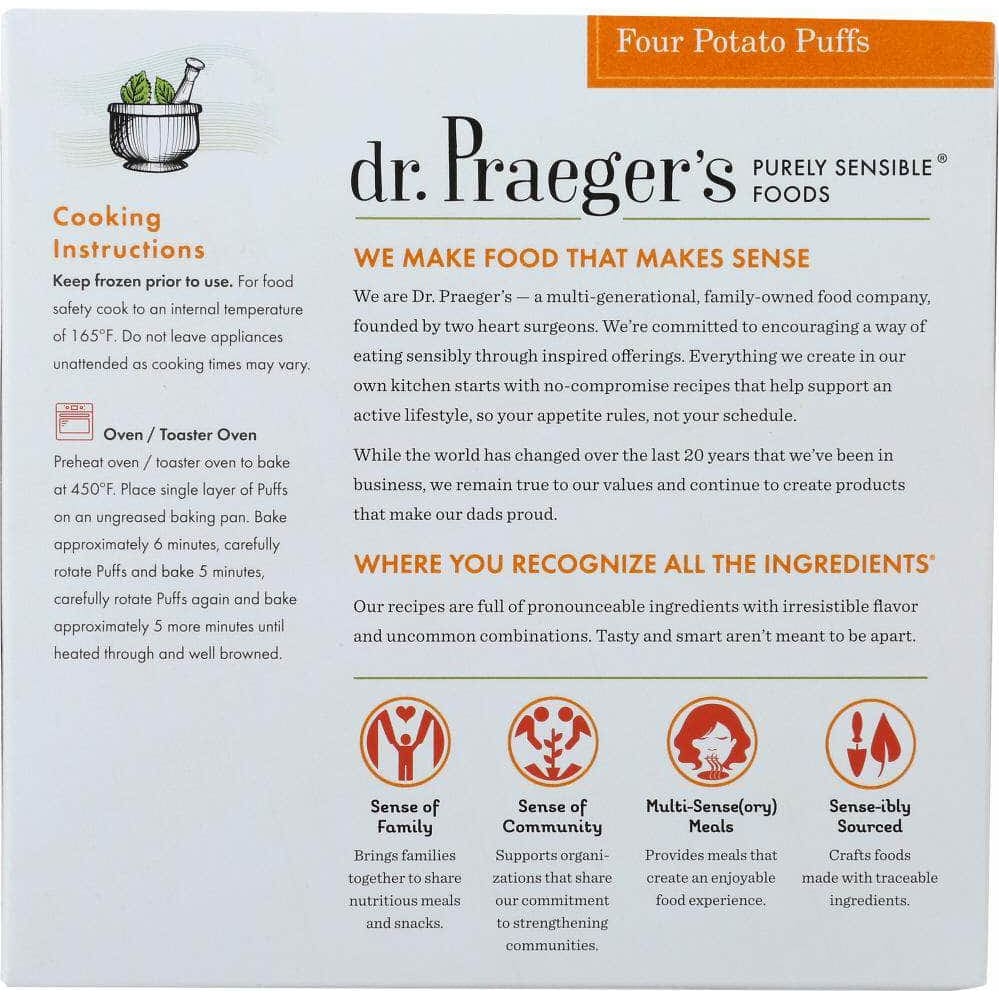 Dr Praegers Dr Praeger Four Potato Puffs, 9 oz