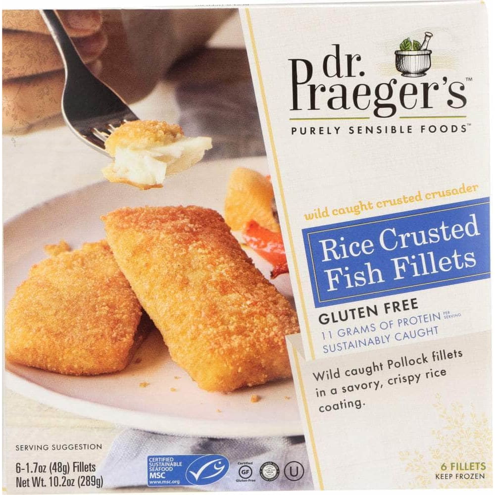 Dr Praegers Dr Praeger Rice Crusted Fish Fillets, 10.20 oz