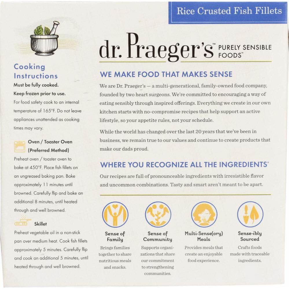 Dr Praegers Dr Praeger Rice Crusted Fish Fillets, 10.20 oz