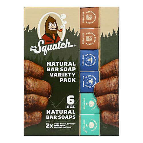 Dr. Squatch Natural Bar Soap Variety Pack 6 pk./5.0 oz. - Home/Personal Care/Personal Care Value Packs & Bundles/ - Dr. Squatch