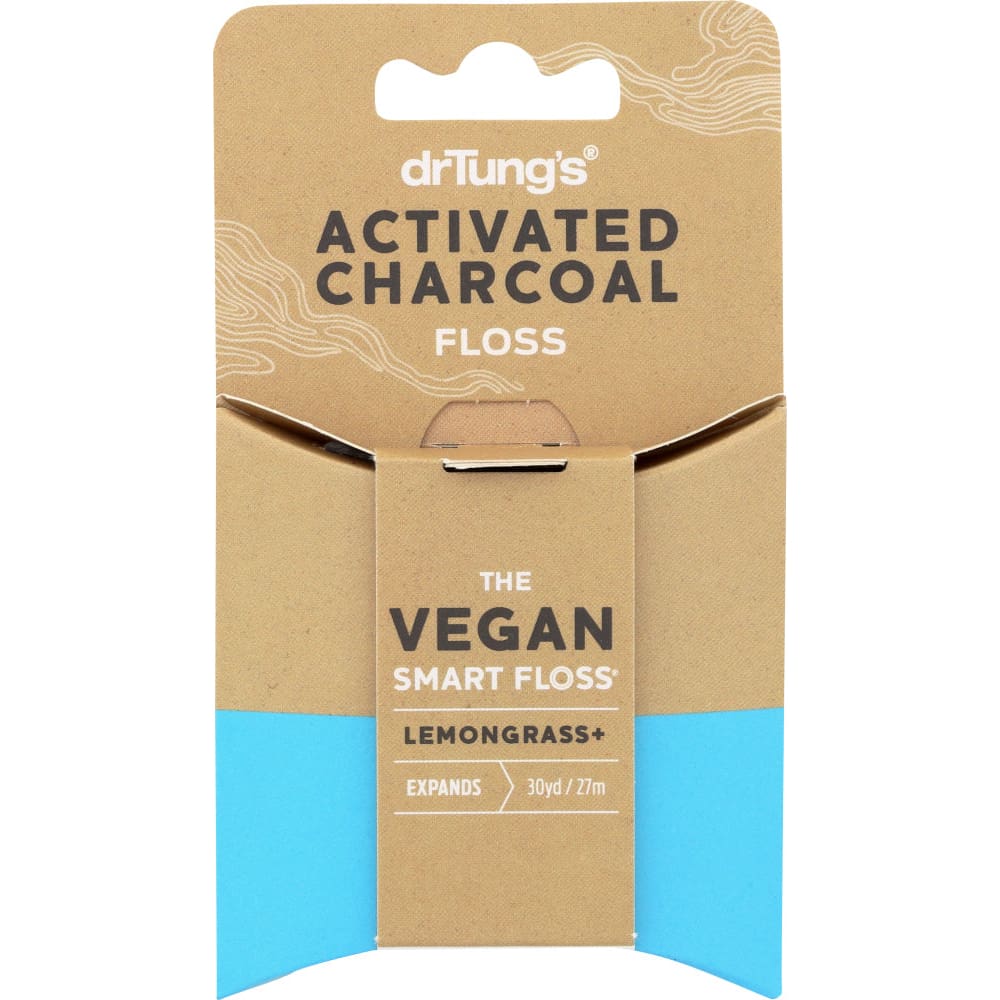 DR TUNGS: Floss Charcoal Activated Vegan 30 yd (Pack of 5) - Beauty & Body Care > Oral Care > Oral Care Tools - DR TUNGS