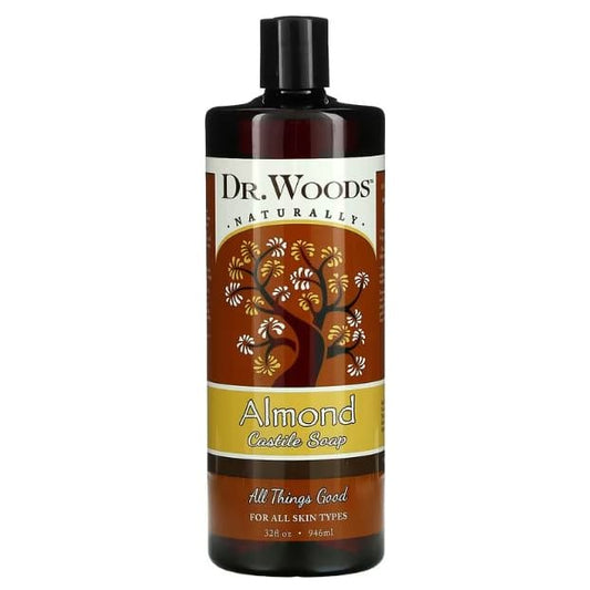DR WOODS: Almond Castile Soap 32 oz (Pack of 2) - Beauty & Body Care > Soap and Bath Preparations > Soap Liquid - DR WOODS