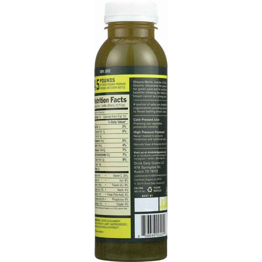 Daily Greens Drink Daily Greens Elevate Smooth Greens Cold Pressed, 12 fl oz