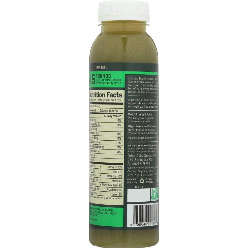 Daily Greens Drink Daily Greens Purity Pure & Simple Greens Cold Pressed Juice, 12 oz