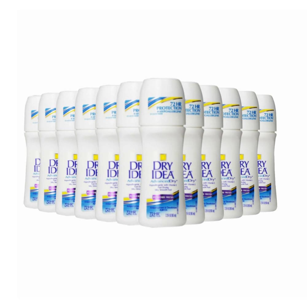 Dry Idea Advanced Dry Powder Fresh 3.25-Ounce - 12 Pack - Deodorant & Anti-Perspirant - Dry Idea