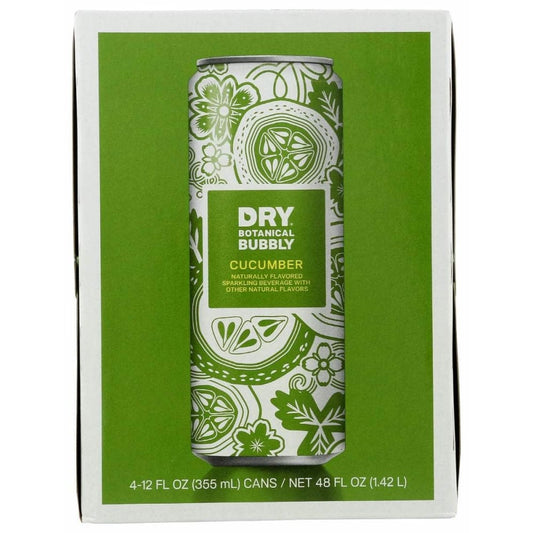 DRY SODA DRY SODA Cucmbr Dry Sprkl Can 4Pk, 48 oz