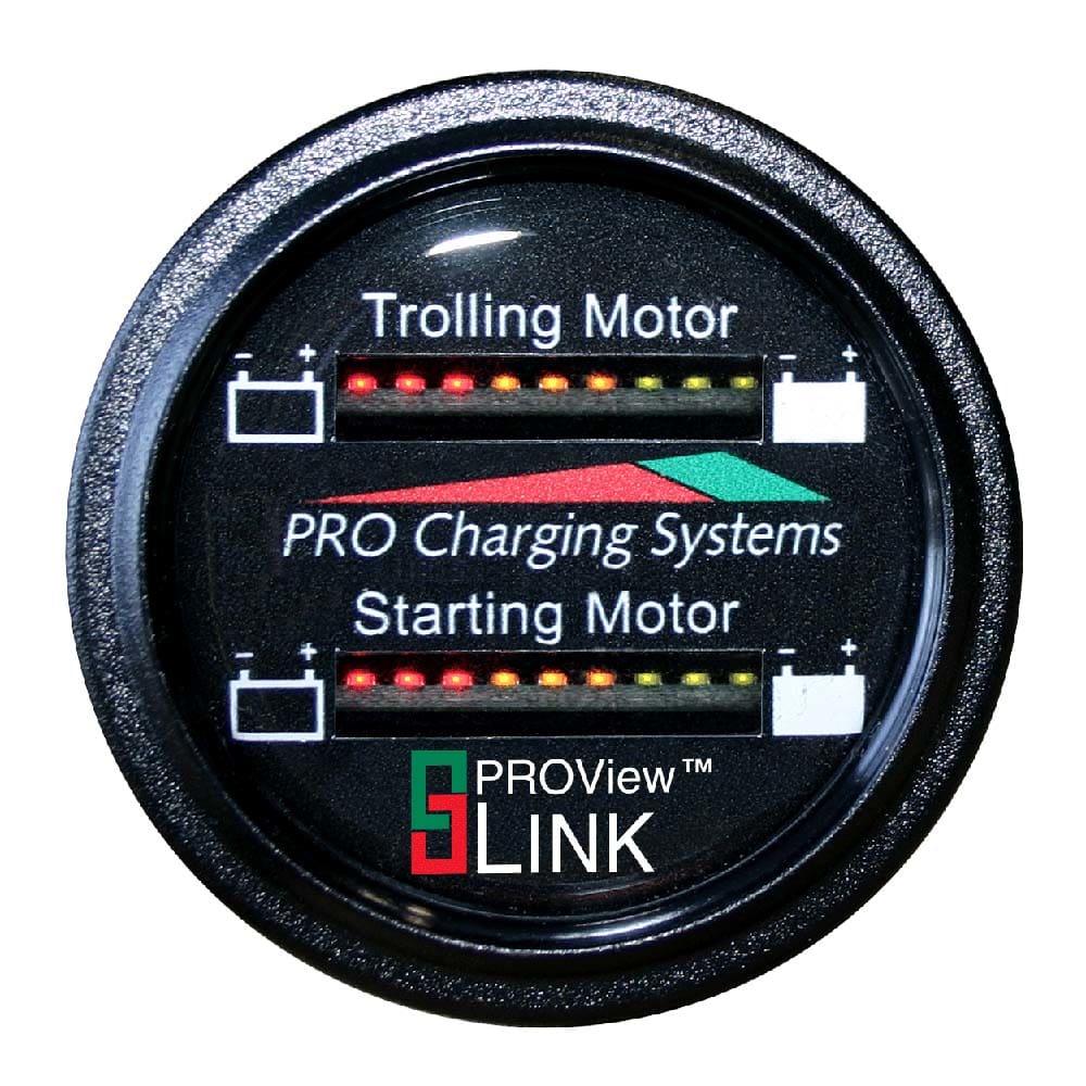 Dual Pro Battery Fuel Gauge - Marine Dual Read Battery Monitor - 12V/ 24V System - 15’ Battery Cable - Electrical | Meters & Monitoring -