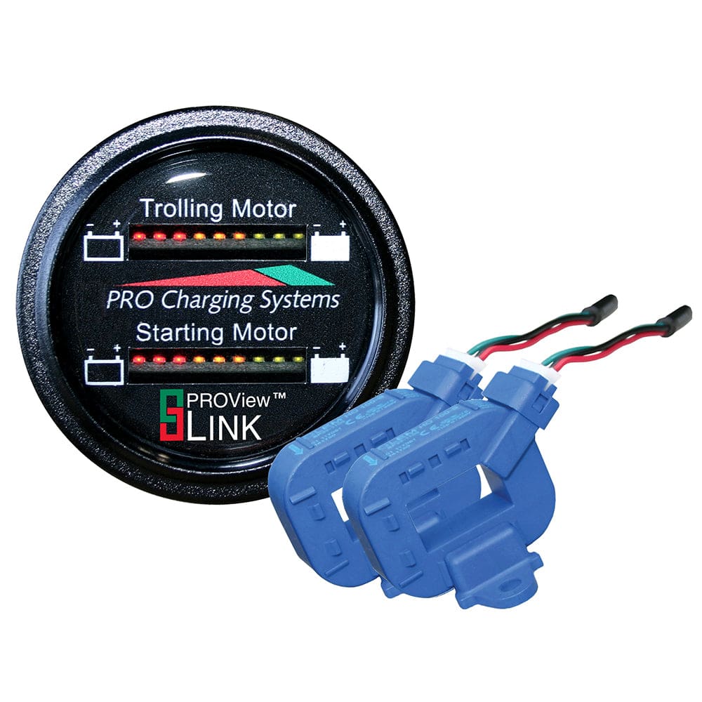 Dual Pro Lithium Battery Gauge - Dual - Round Display w/ 2 Current Transducers - Electrical | Meters & Monitoring - Dual Pro