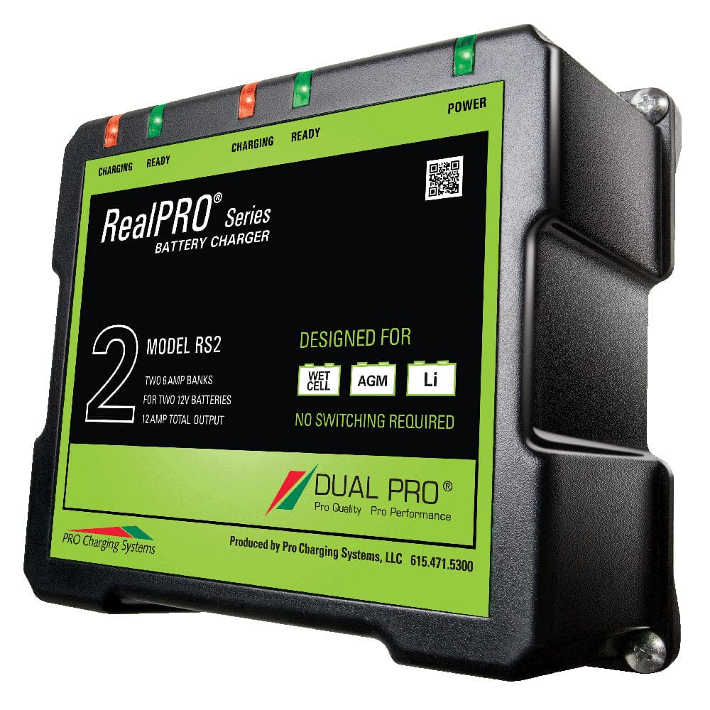Dual Pro RealPRO Series Battery Charger - 12A - 2-6A-Banks - 12V/ 24V - Electrical | Battery Chargers - Dual Pro
