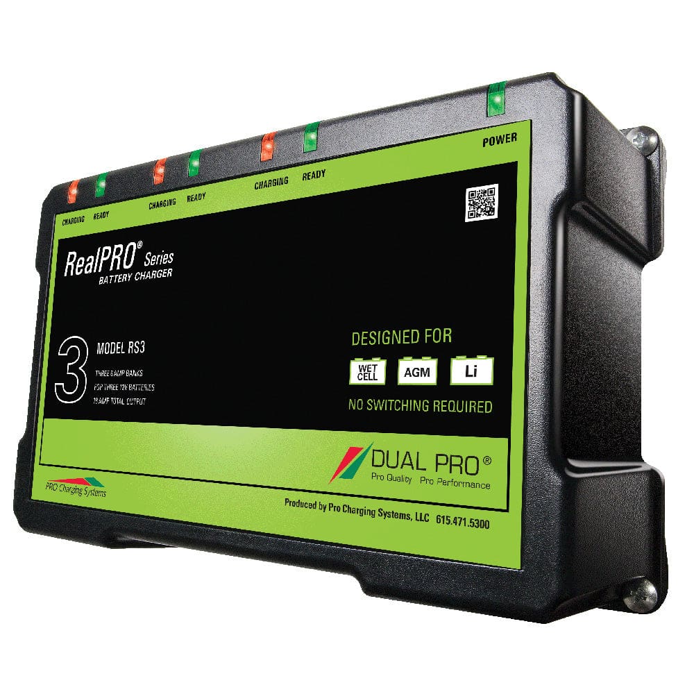 Dual Pro RealPRO Series Battery Charger - 18A - 3-6A-Banks - 12V-36V - Electrical | Battery Chargers - Dual Pro