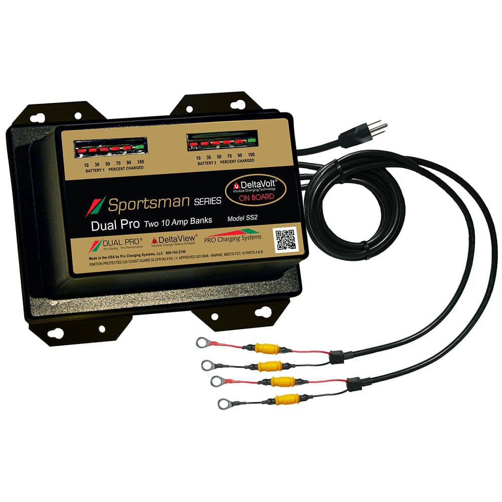Dual Pro Sportsman Series Battery Charger - 20A - 2-10A-Banks - 12V/ 24V - Electrical | Battery Chargers - Dual Pro