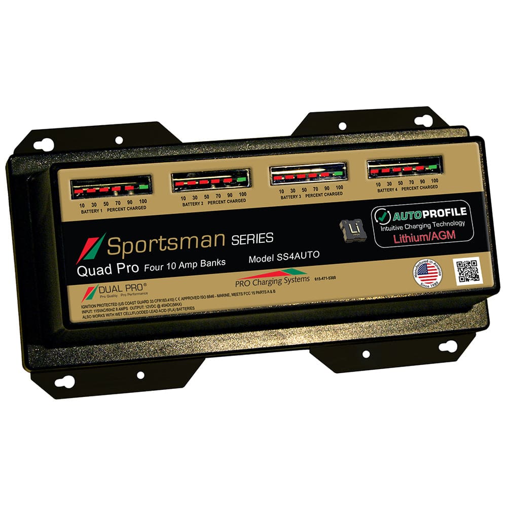 Dual Pro SS4 Auto 40A - 4-Bank Lithium/ AGM Battery Charger - Electrical | Battery Chargers - Dual Pro