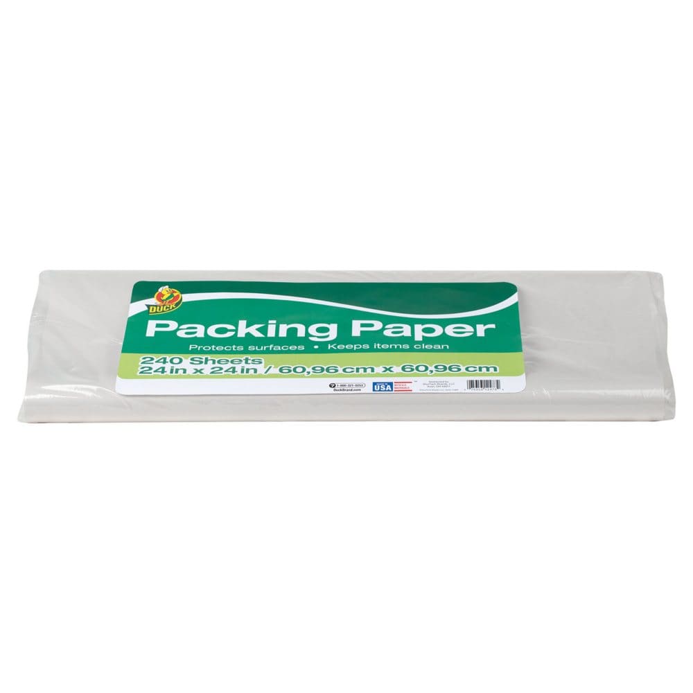 Duck Brand Packing Paper White 24 in. x 24 in. 240 Sheets - Shipping & Moving Supplies - Duck