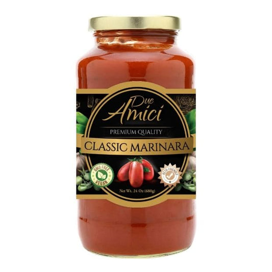 DUE AMICI: Classic Marinara Sauce 24 fo (Pack of 2) - Meal Ingredients > Sauces - DUE AMICI