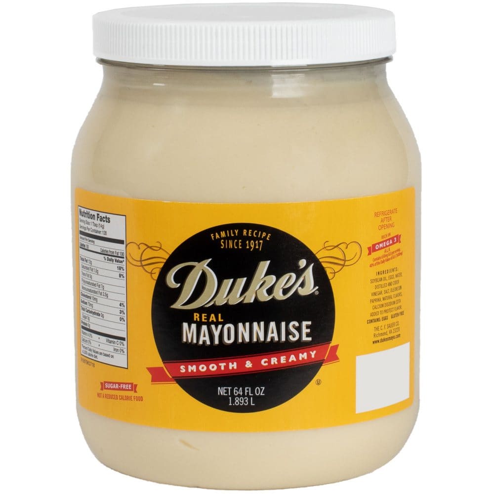 Duke’s Real Mayonnaise (64 oz.) (Pack of 2) - Condiments Oils & Sauces - Duke’s