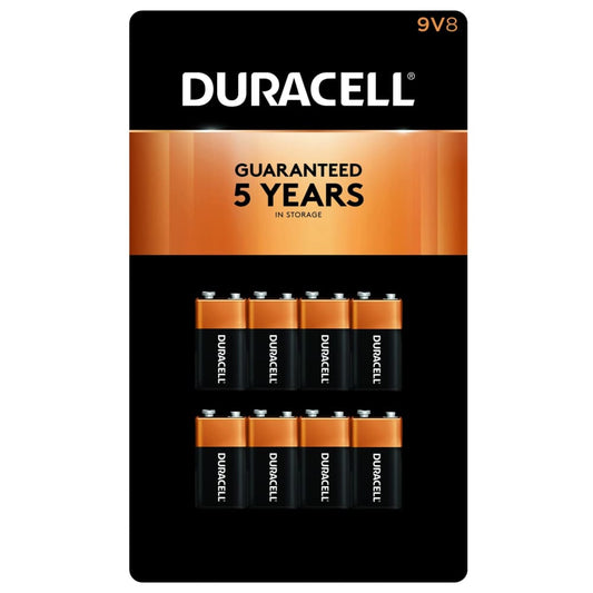 Duracell CopperTop 9V Batteries 8 ct. - Duracell