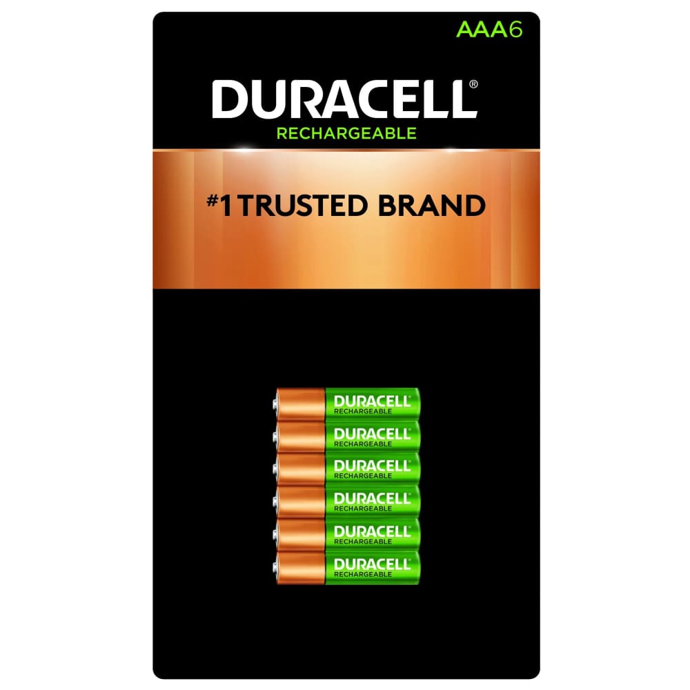 Duracell Rechargeable AAA Pre-Charged Batteries 6 ct. - Duracell